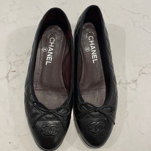 Black Chanel Flats